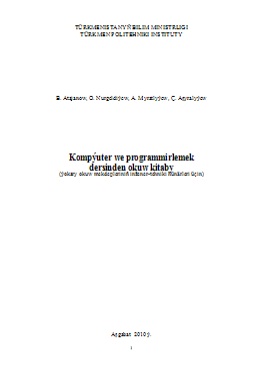Kompýuter we programmirlemek